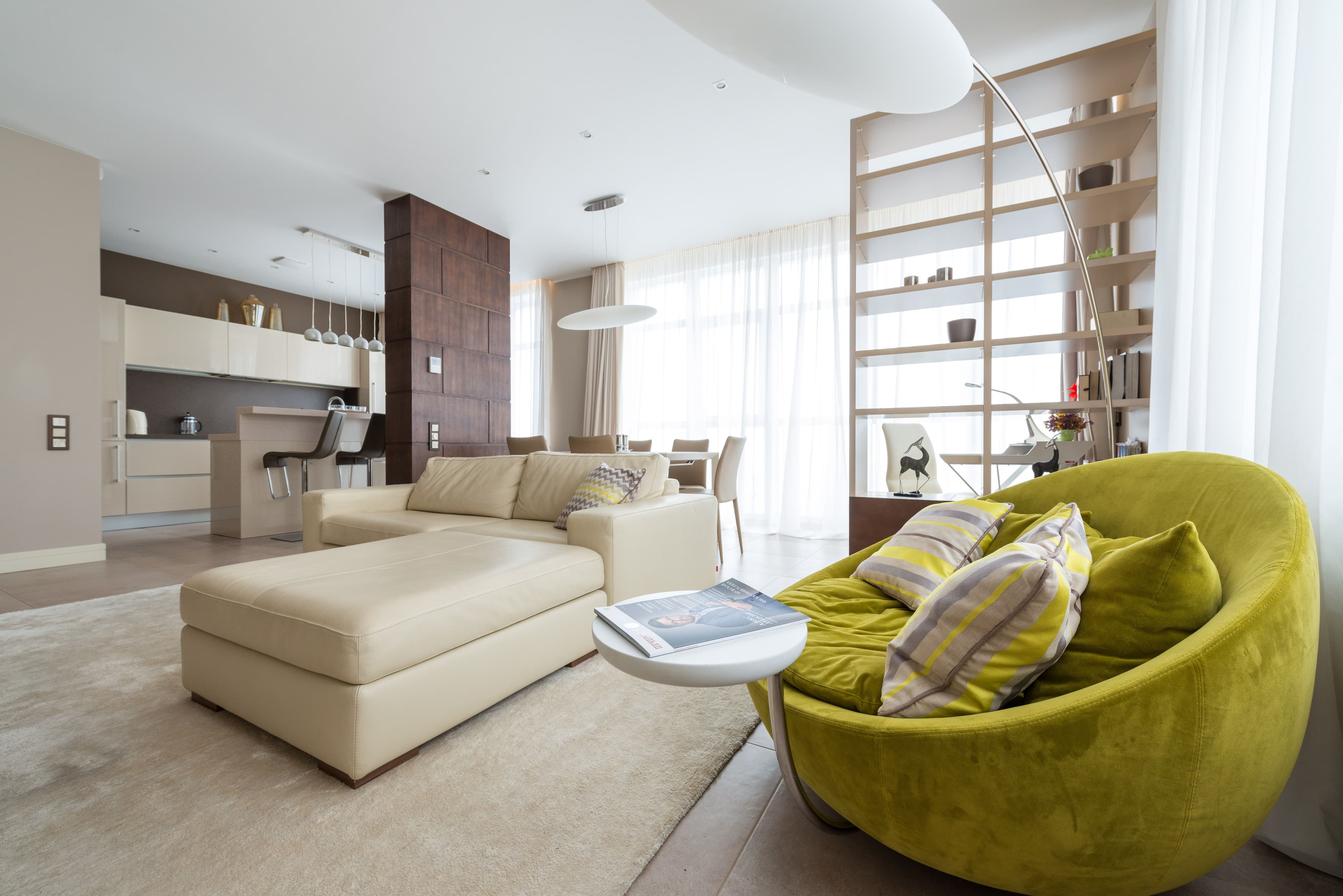 A well-appointed apartment interior